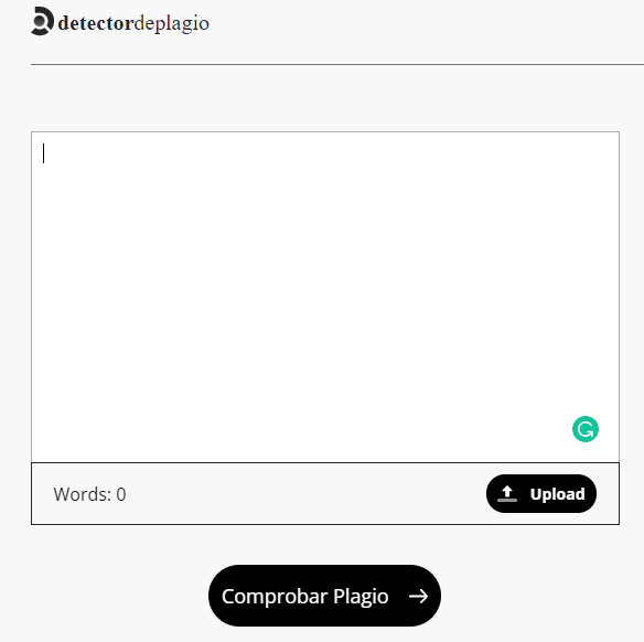 detector de plagio botón